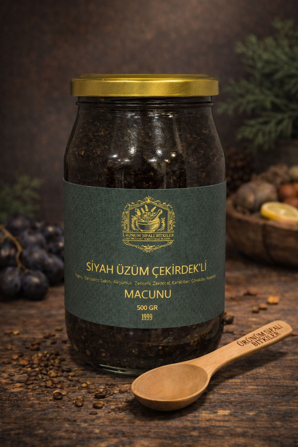 OBM 016 SİYAH ÜZÜM ÇEKİRDEK'Lİ MACUN