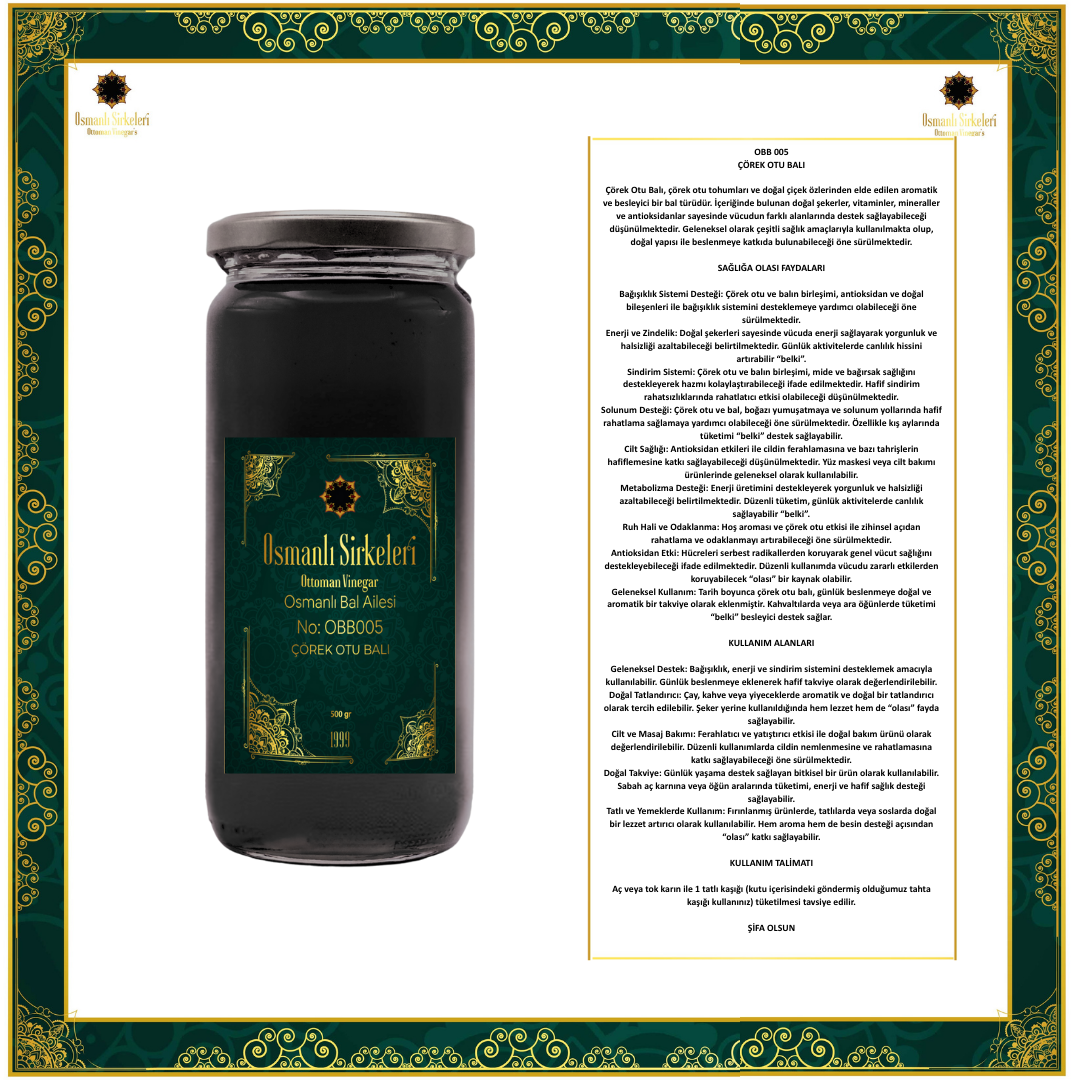 OBB 005 ÇÖREK OTU BALI