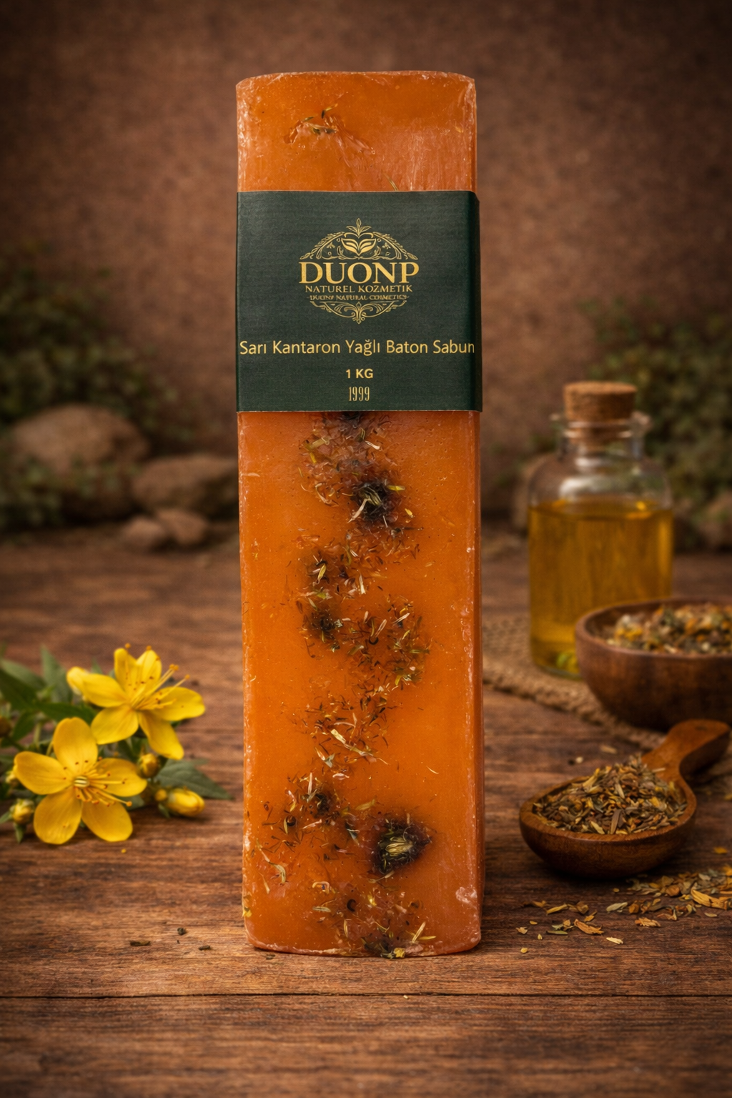 OSS 023 SİRKELİ SARI KANTARON YAĞLI BATON SABUN