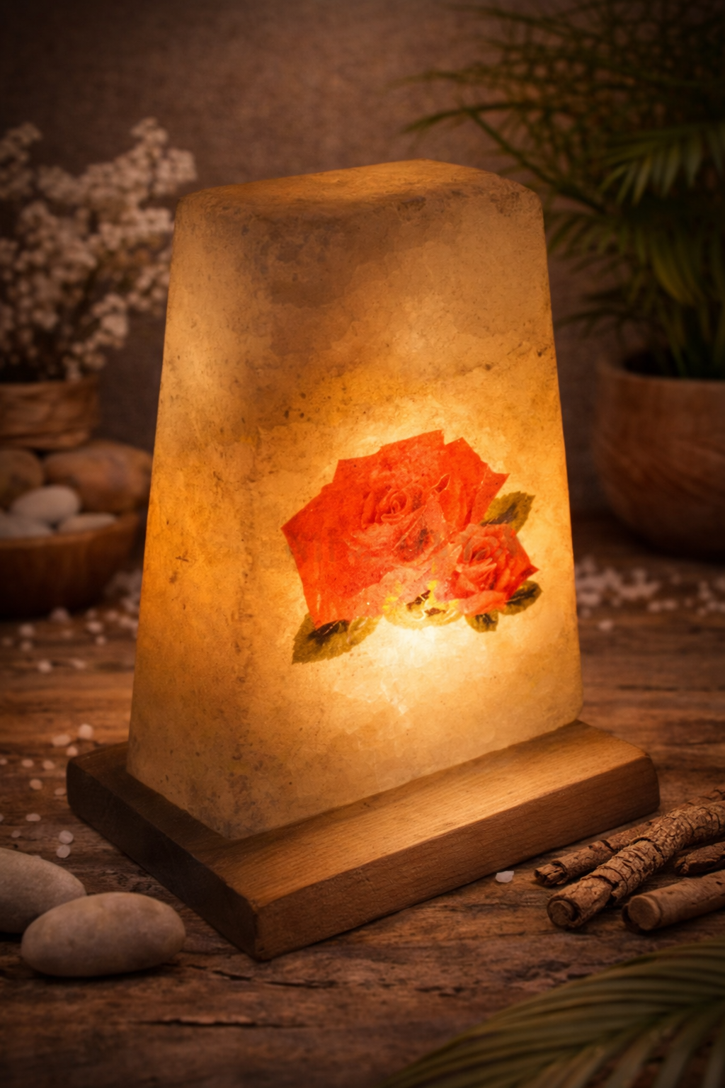 NTL036 ÇİÇEK TUZ LAMBASI