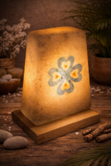 NTL037 EBRU SANATI ŞEKİLLİ TUZ LAMBASI