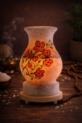 NTL054 GELİNCİK ÇİZİMLİ VAZO TUZ LAMBASI 4 KG