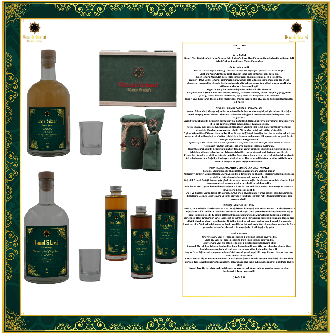 ŞİFA KUTUSU N29 (Karaciğer Yağlanması)