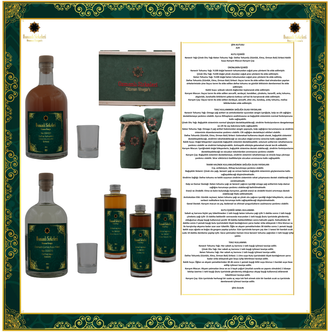 ŞİFA KUTUSU  A29 (Crp, Enfeksiyon, İltihap Kurutucu)