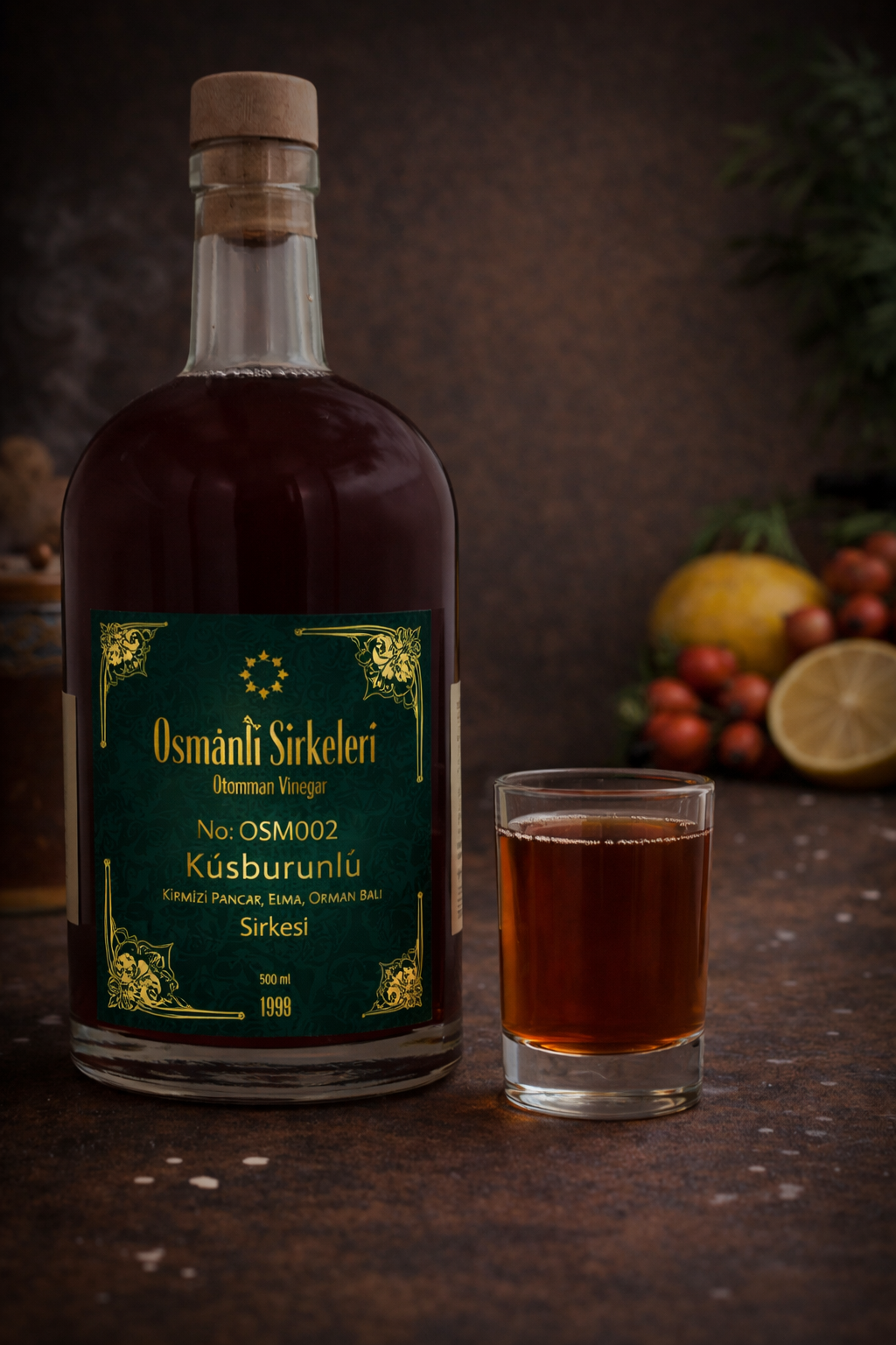 OSM 002  KUŞBURUN’LU  (Kırmızı Pancar, Elma, Orman Balı) SİRKESİ