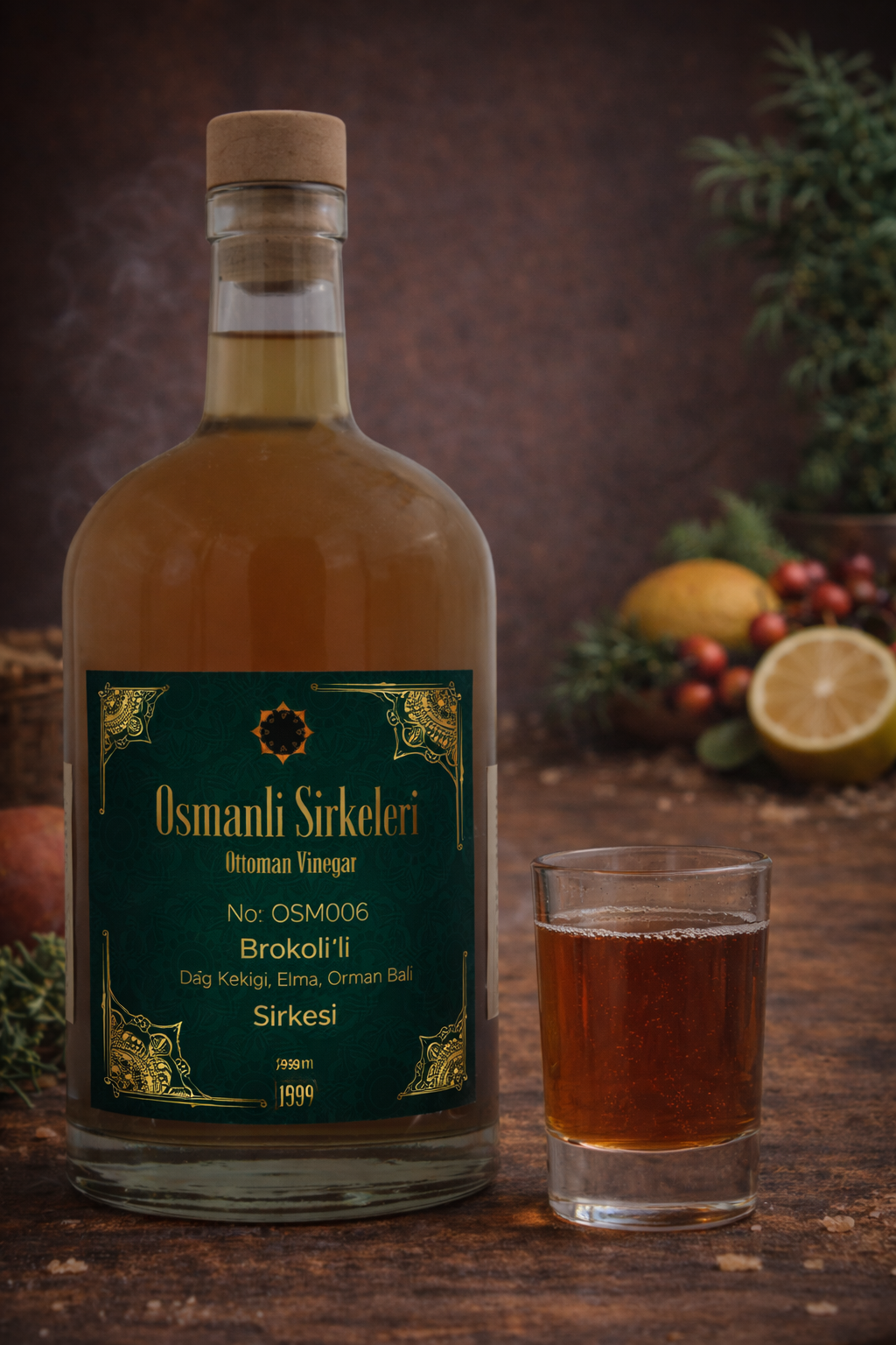 OSM 006  BROKOLİ’Lİ  (Brokoli, Dağ Kekiği, Elma, Orman Balı)  SİRKESİ