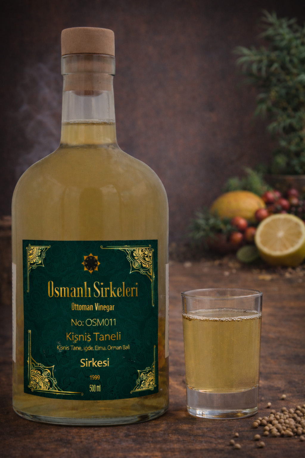 OSM 011  KİŞNİŞ TANE’Lİ  (Kişniş Tane, İğde, Elma, Orman Balı)  SİRKESİ