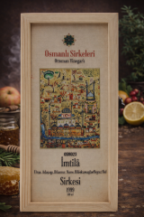 OSM 023  İMTİLA  (Elma, Adaçayı, Ihlamur, Nane, Hibiskus, Zeytin Yaprağı, Beyaz Bal)  SİRKESİ