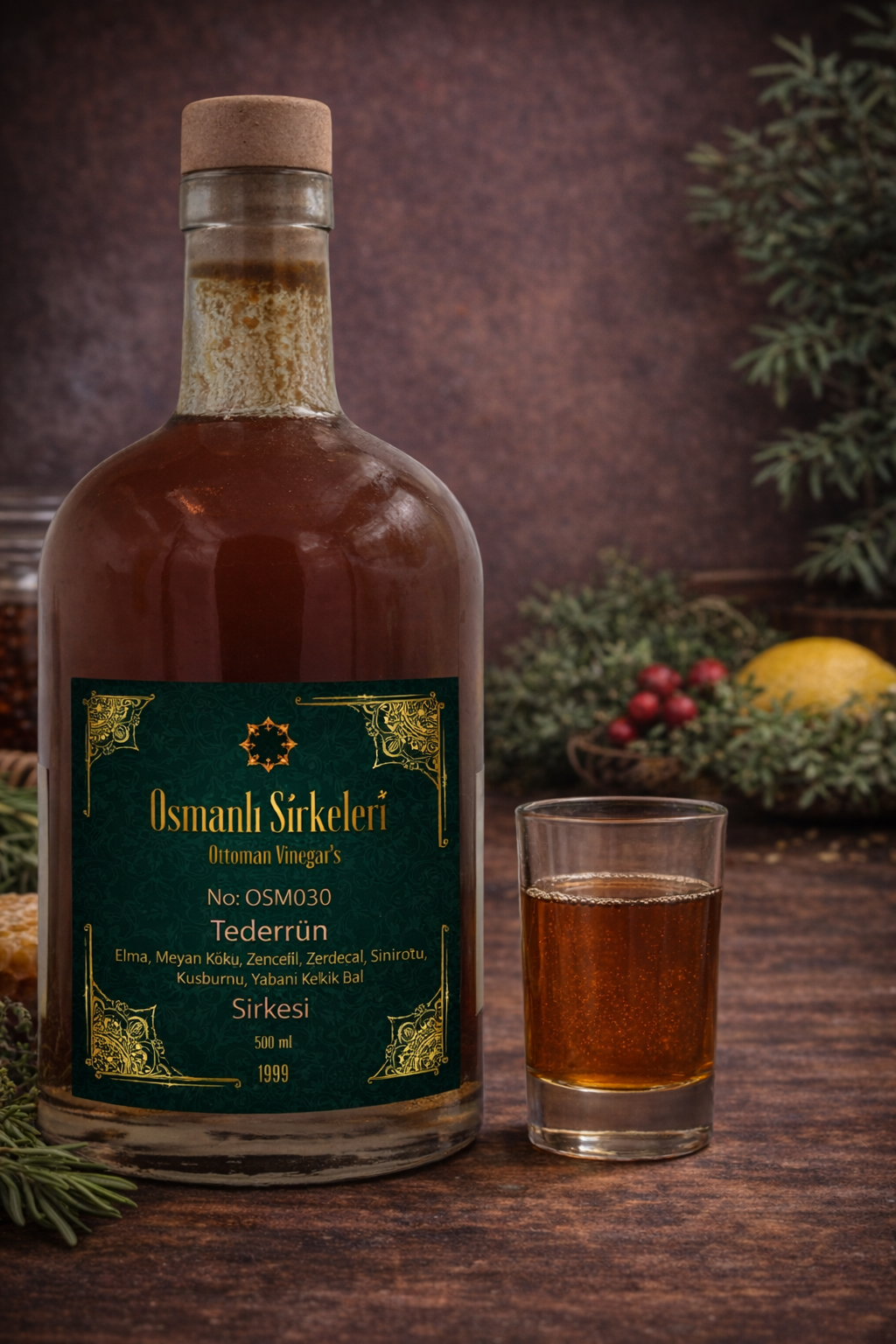 OSM 030 TEDERRÜN (Elma, Meyan K., Zencef., Zerdeçal, Sinirotu, Kuşburnu, Y. Kekik B.) SİRKESİ