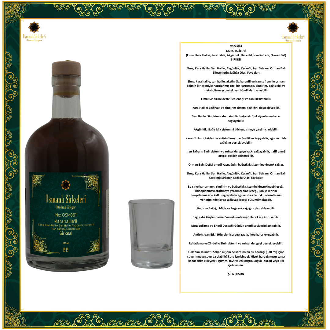 OSM 061 KARAHALİLE’Lİ (Elma, K. Halile, S. Halile, Akgün., Karanfil, S. İran, Orman B.) SİRKESİ