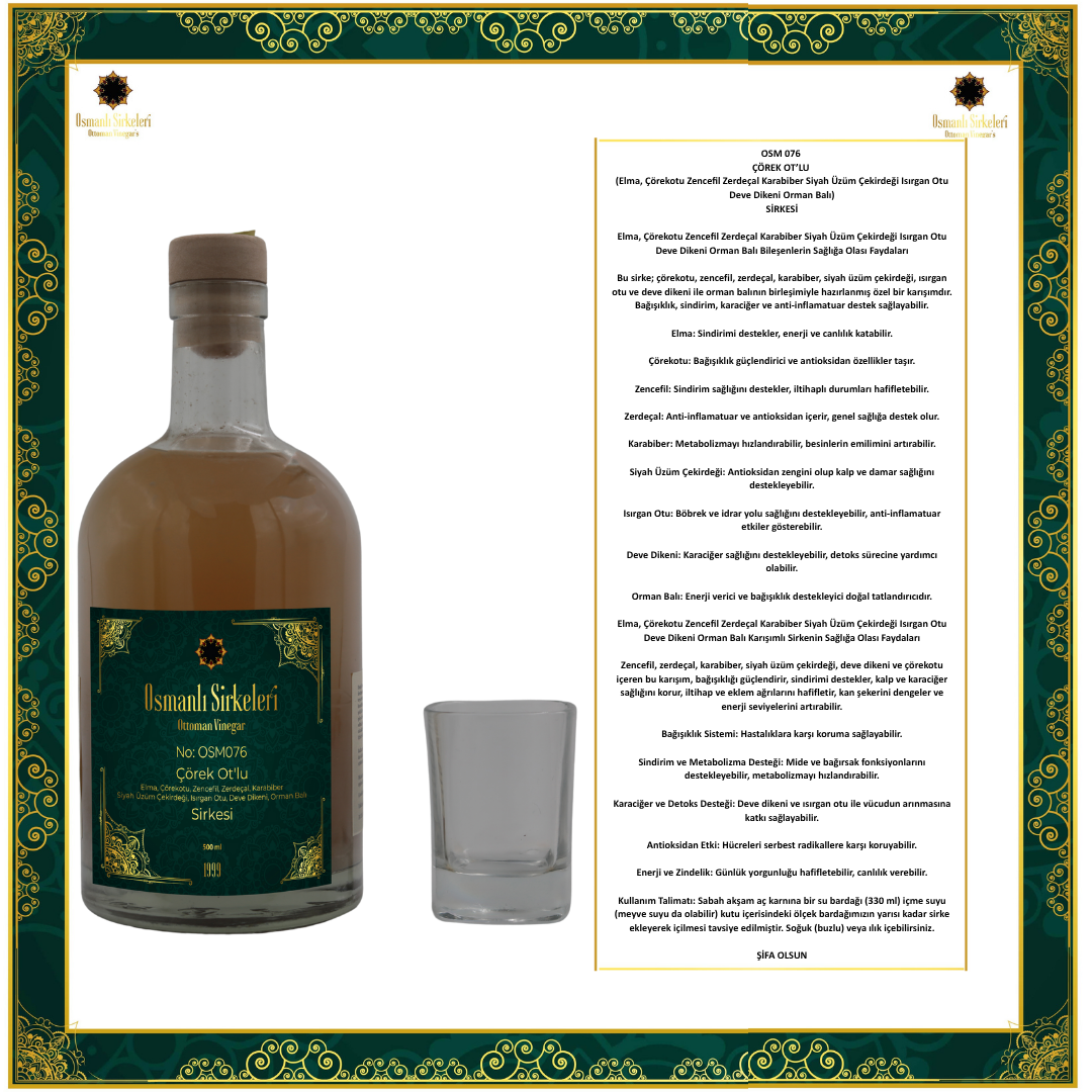 OSM 076 ÇÖREK OT’LU  KARIŞIM SİRKESİ