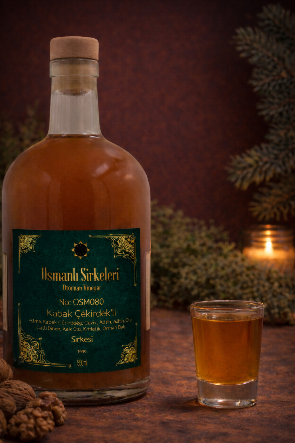 OSM 080 KABAK ÇEKİRDEK’Lİ  KARIŞIM SİRKESİ