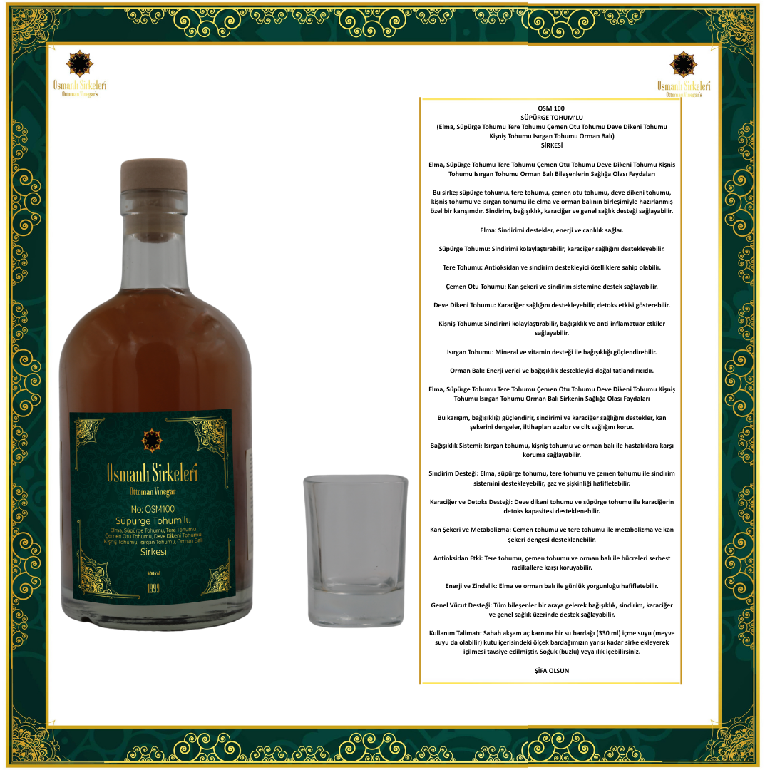 OSM 100 SÜPÜRGE TOHUM’LU KARIŞIM SİRKESİ